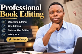 optimise your book with structural editing, line editing, and proofreading