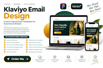 design figma email templates for klaviyo ecommerce email campaigns