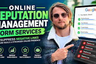do online reputation management, ORM, services to suppress negative links
