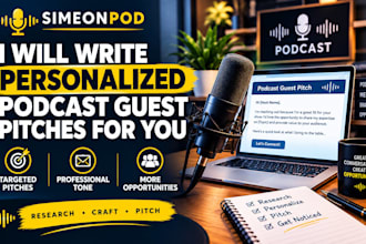 write personalized podcast guest pitches for you