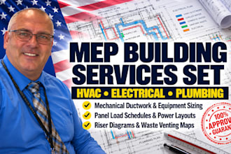 draft your hvac electrical and plumbing building services sets