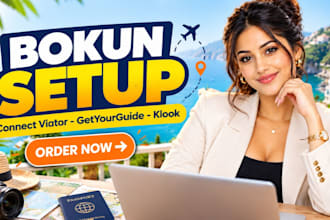 set up your tours in bokun and connect viator, getyourguide and klook