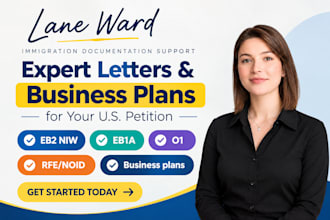 write expert opinion letters and business plans for eb2niw US petitions