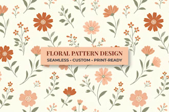 design seamless floral patterns for fabric and wallpaper