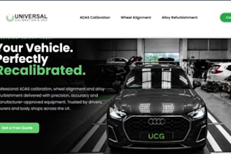 design wix mobile adas calibration website automotive adas calibration website