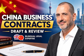 draft china business contracts with bilingual legal expertise commercial law