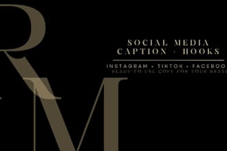 write engaging social media captions and hooks