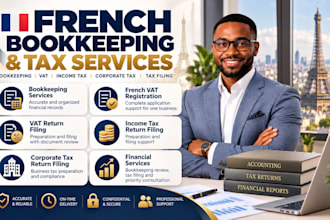 do french bookkeeping, vat, income tax and corporate tax return filing