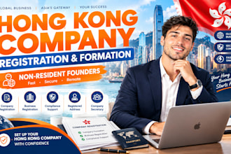 set up your hong kong company registration, compliance and non resident support