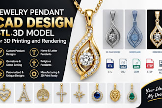 jewelry pendant cad stl jewelry design 3d model  jewelry pendant cad stl jewelr