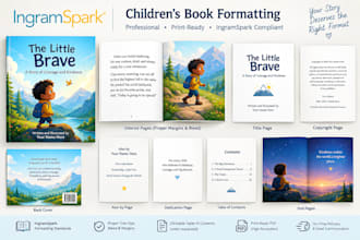 do ingramspark book formatting children book design amazon kindle kids book kdp