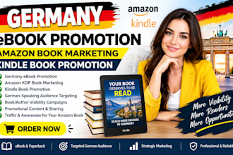 germany ebook promotion, germany amazon book marketing, kindle book promotion
