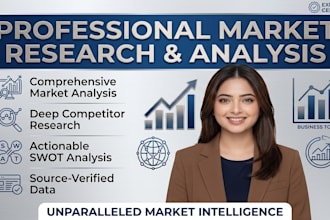 do comprehensive market research, competitor analysis, and industry report