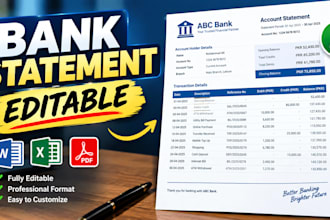 bank statement bank statement bank statement editable