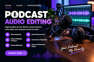 professional edit your podcast audio for a clean and polished sound