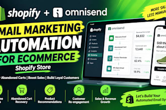 setup shopify email omnisend marketing automation for ecommerce shopify store