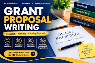 research and write a persuasive grant proposal for funding