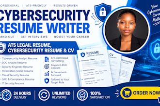 create an ats friendly cybersecurity resume and CV