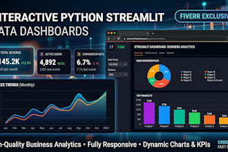 build an interactive streamlit data dashboard in python