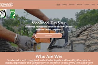 create wix tree service website tree removal trimming arborist company website