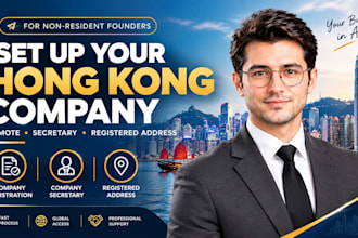 register your hong kong company remotely with secretary and registered address