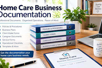 create professional homecare business documentation and policy packages