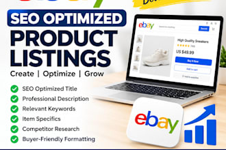 create SEO optimized ebay product listings