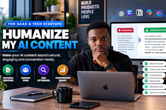 humanize your ai generated saas website copy homepage, features, pricing