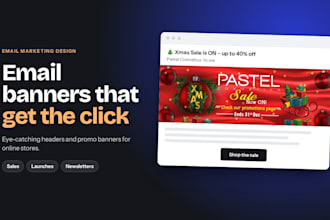 design eye catching email marketing banners