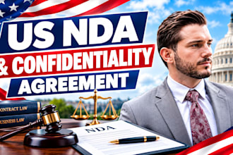 draft a professional US nda and confidentiality agreement