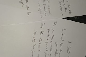 provide neat handwriting and accurate copy typing services
