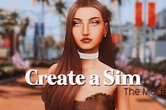 create unique custom sims for sim 4 unique sims, and design cc mods, the sim