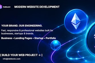 develop a responsive modern static website