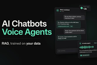build an ai chatbot, rag chatbot and ai voice agent