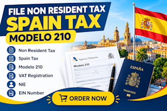 file non resident tax spain tax modelo 210 vat registration spain nie ein number