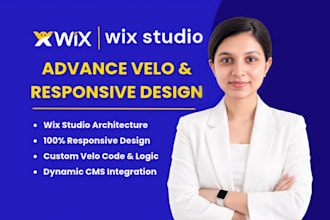 build wix studio website with velo and cms