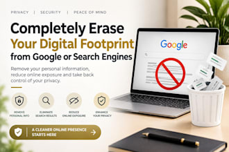 completely erase your digital footprint from google or search engine