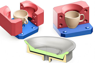 design slip casting molds for pottery, ceramics, clay, 3d printing in fusion360