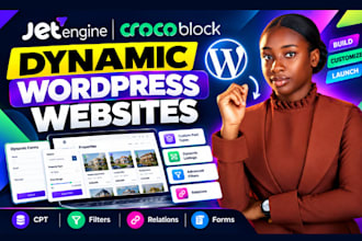 build dynamic wordpress website with jetengine crocoblock