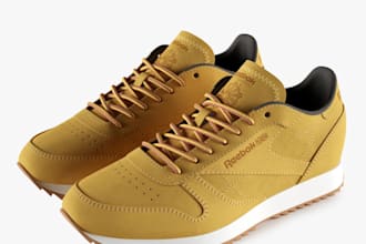 create 3d shoe design and realistic footwear 3d model