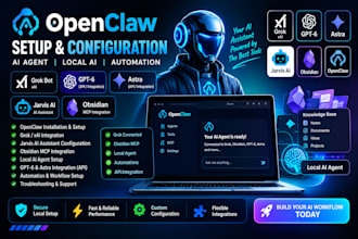 openclaw setup grok bot ai jarvis ai obsidian mclocal ai agent gpt6 astra
