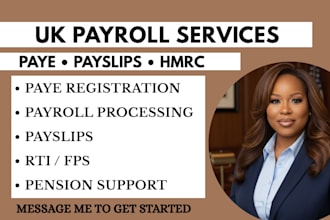 uk payroll, paye, payslips and hmrc payroll processing