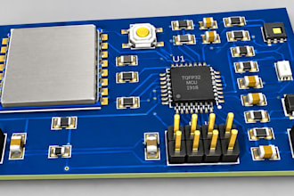 do led pcb for smart lights with pcb layout and gerber file, prototyping ready