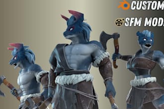 port, create custom sfm model gmod, playermodel, l4d2, tf2, csgo, vrchat avatar