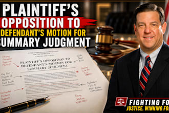 draft a powerful opposition to motion to dismiss or summary judgment