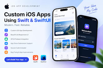 develop a custom ios app using swift and swiftui