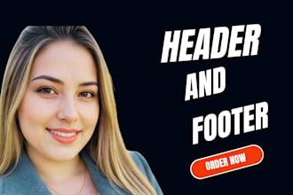 design header and footer