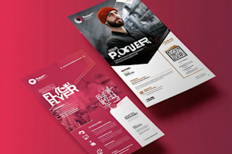 design premium quality flyer for you