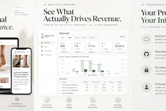 build an converting ecommerce advertorial journal with conversion tracking