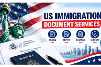 provide US immigration document drafting review and visa preparation services